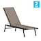 Flash Furniture Black/Brown Adjustable Chaise Lounge JJ-LC326-BLK-BR-GG - alternate 10